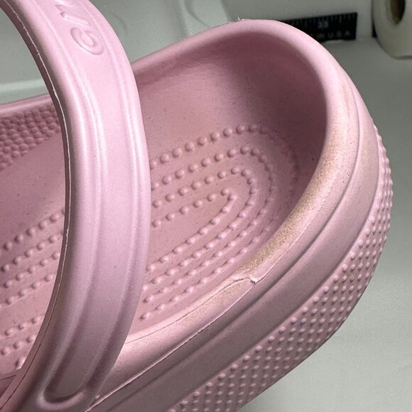 Classic Pink Crocs Clogs Size M 13 Lightweight Slip-On Comfort Shoes - Picture 8 of 11